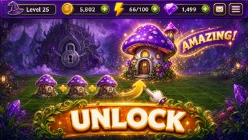 Merge Witches: Magic Puzzle Game Screenshot