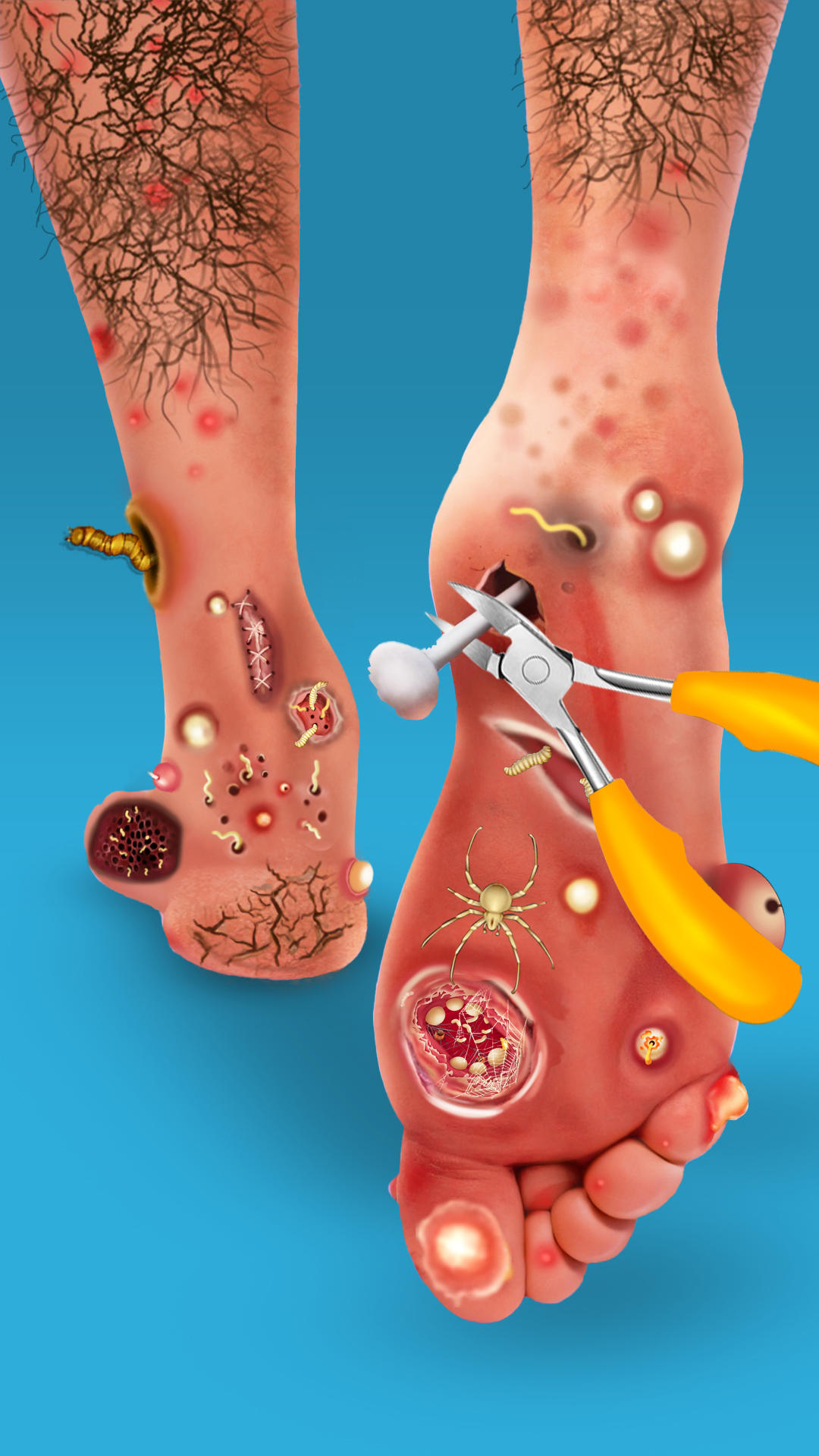 Foot care asmr salon makeup Game Screenshot