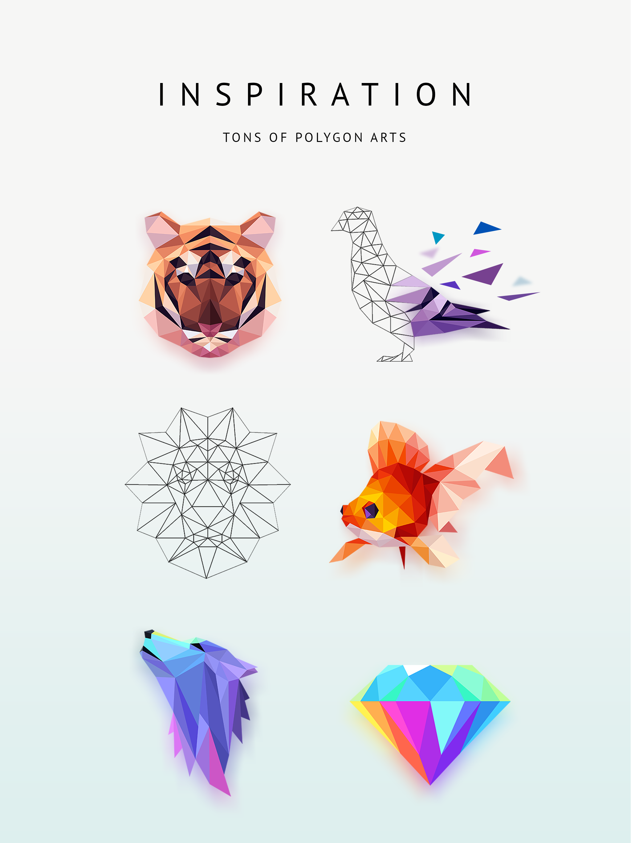 Poly Artbook - puzzle game Game Screenshot