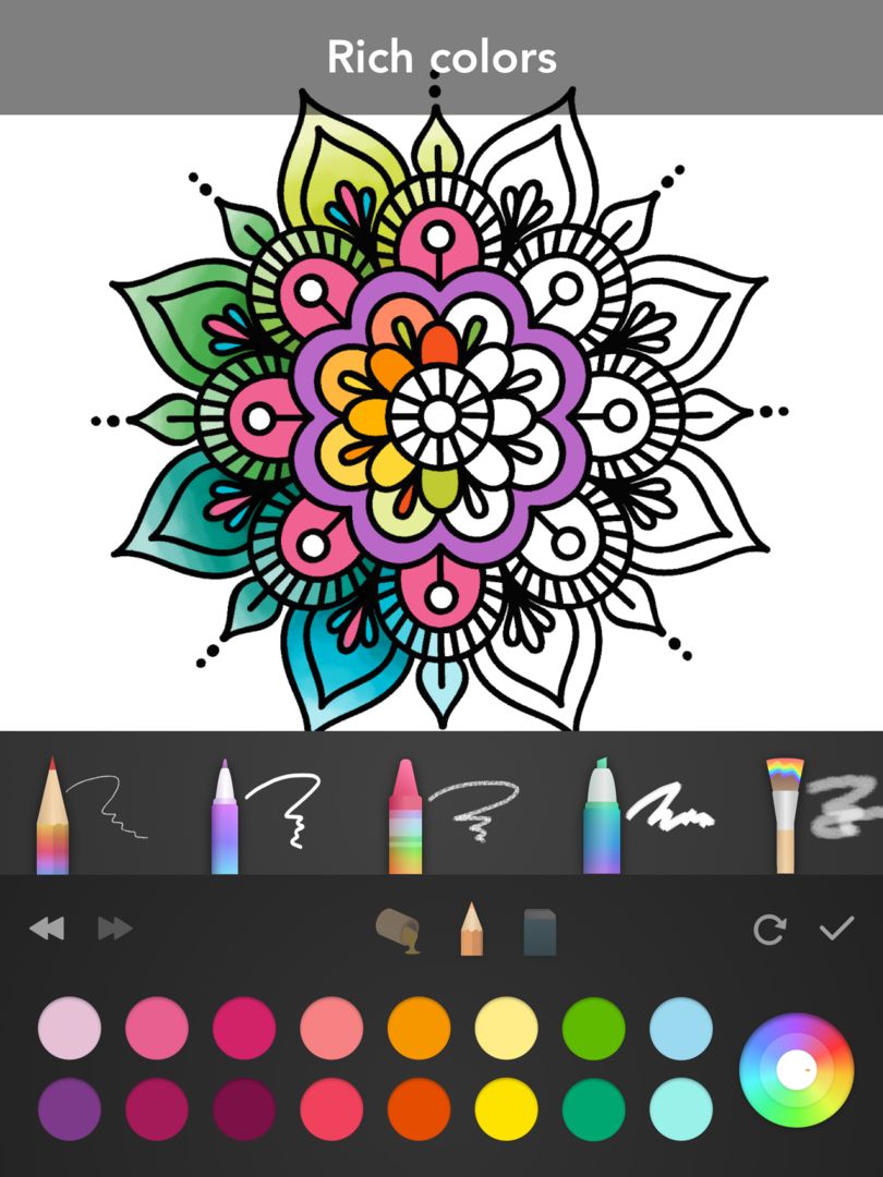 Screenshot of Coloring Book for family