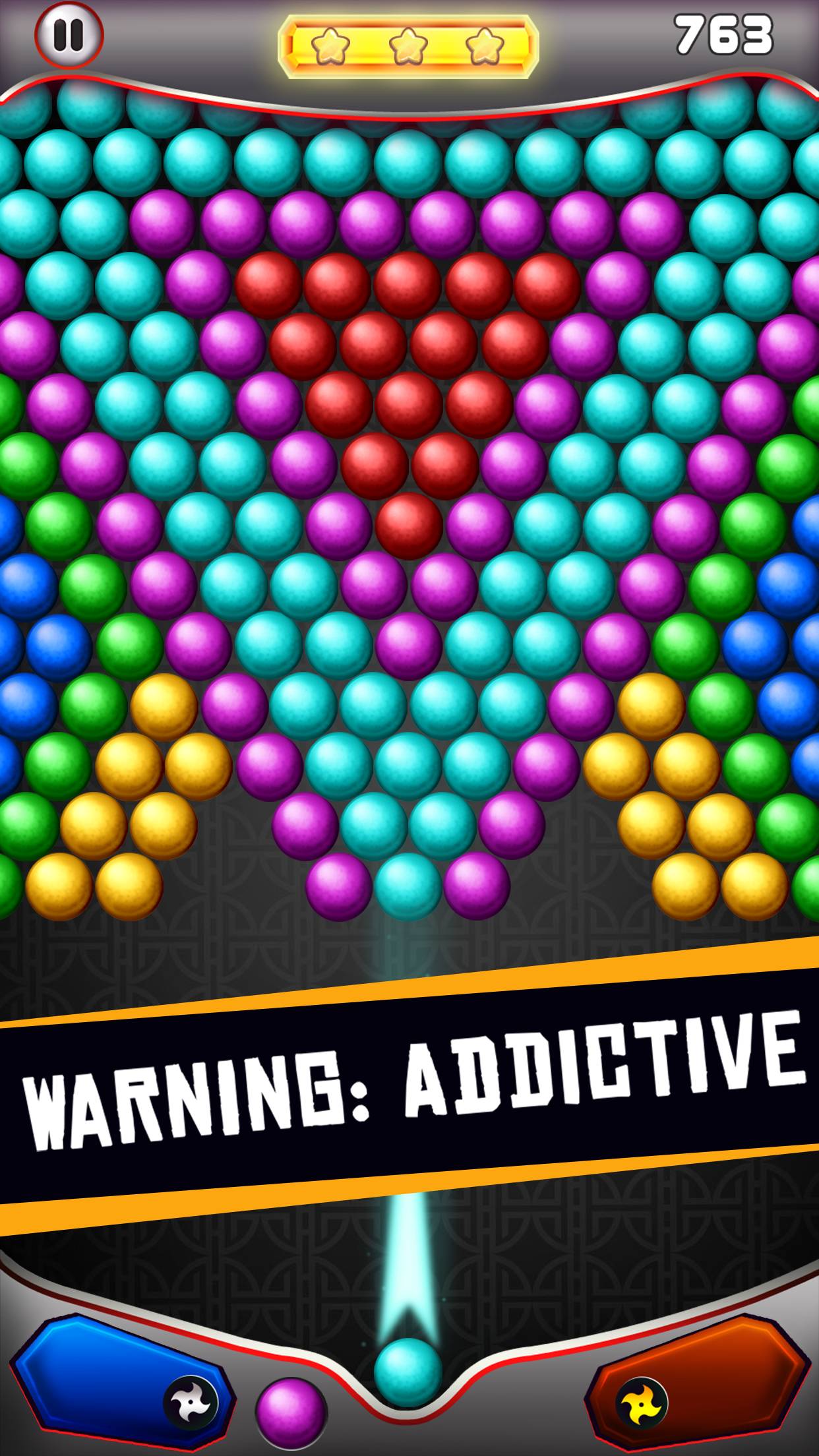 Bubble Shooter Ninja Game Screenshot