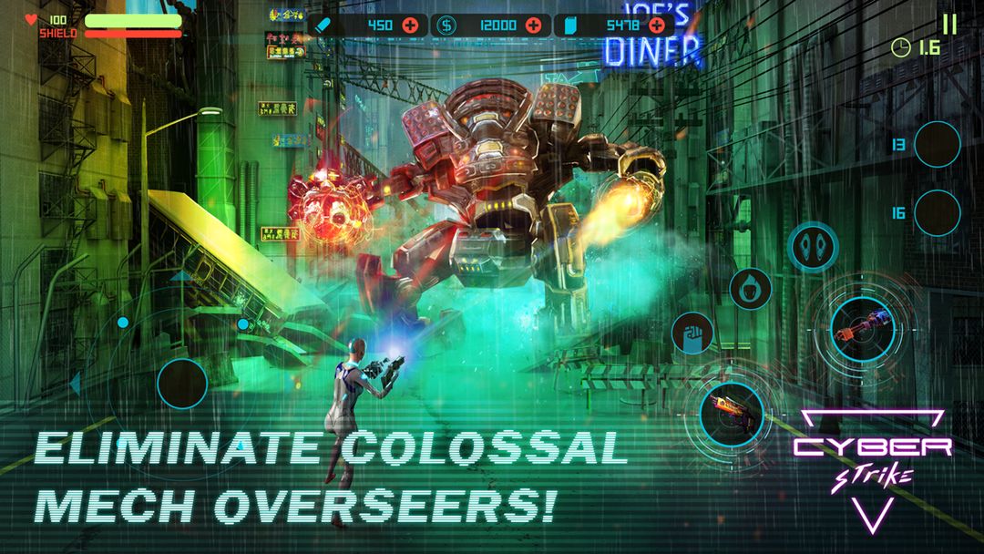 Cyber Strike - Infinite Runner 게임 스크린 샷