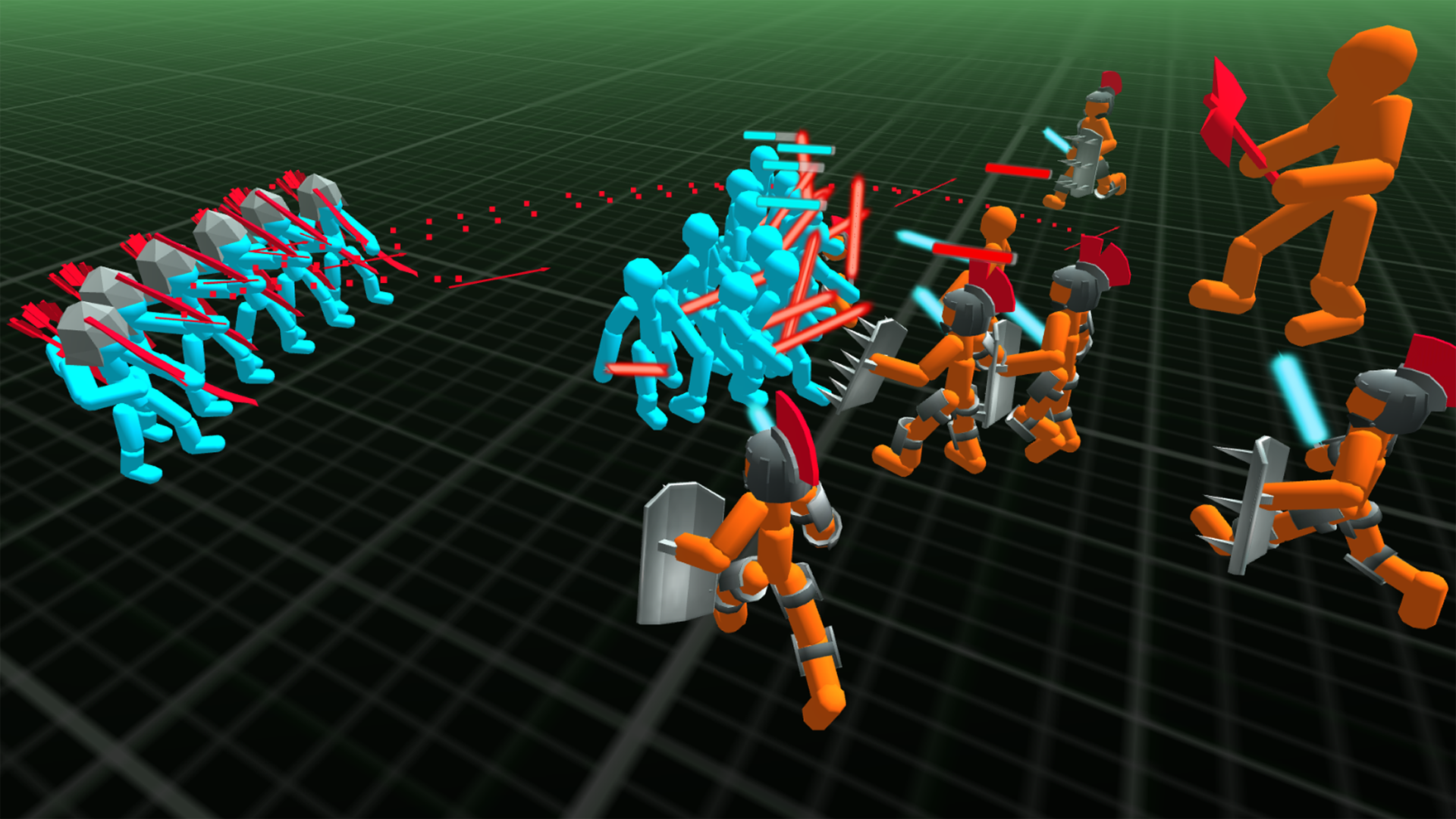 Скриншот игры Stickman Simulator Neon Battle