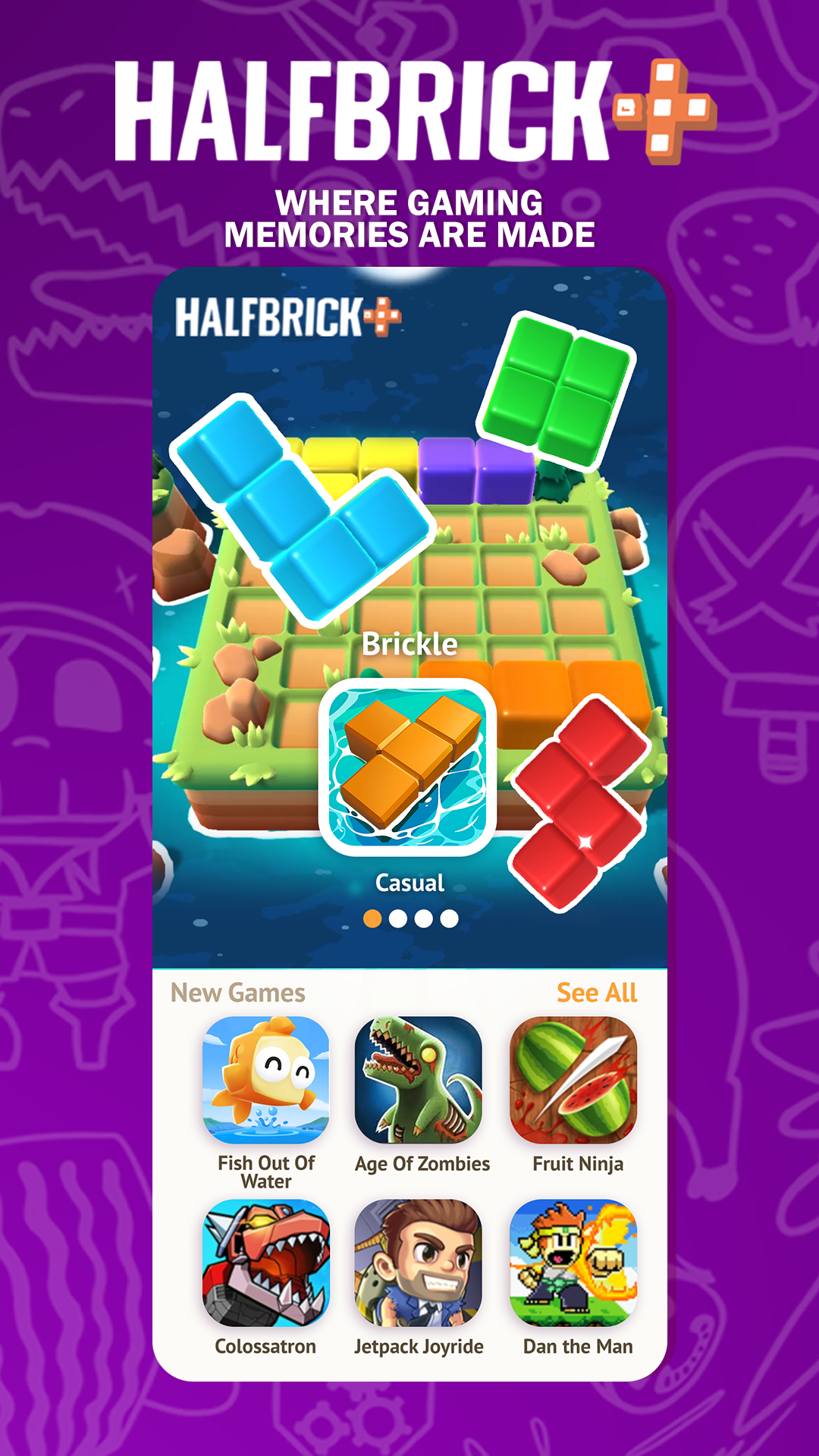 Brickle! screenshot game