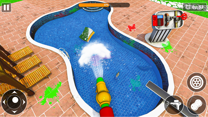 Pool Cleaning Simulator Master Game Screenshot