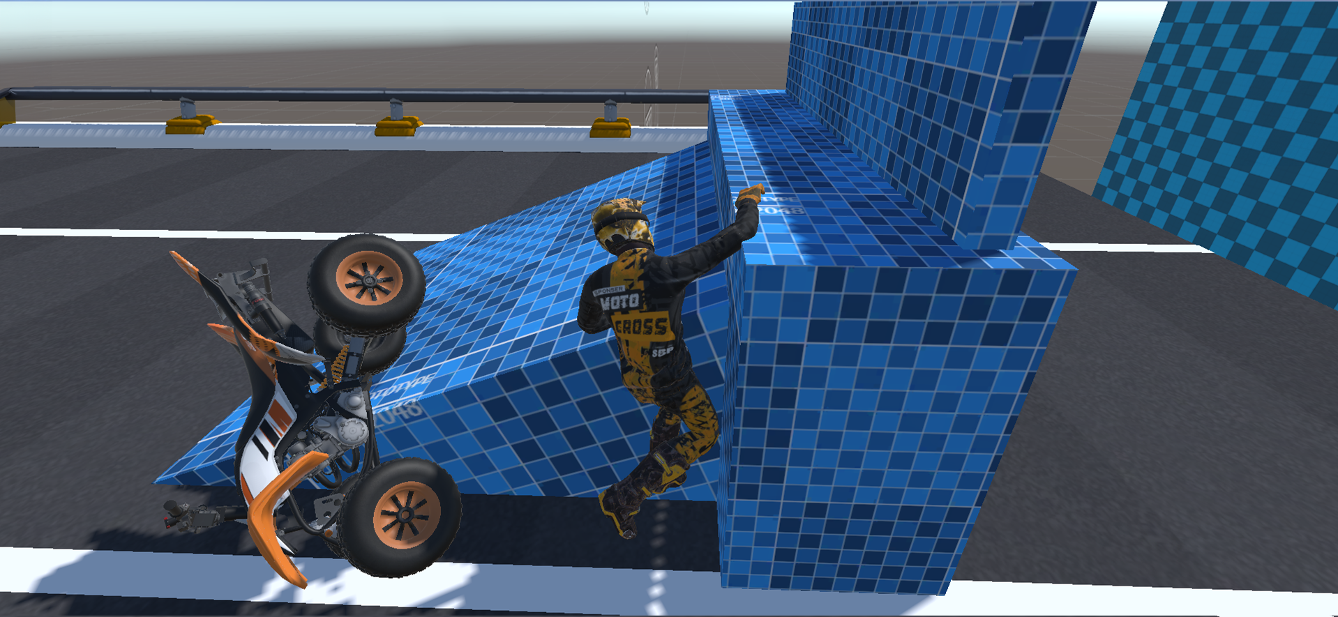 Motorcycle Ragdoll Dummy Game Screenshot