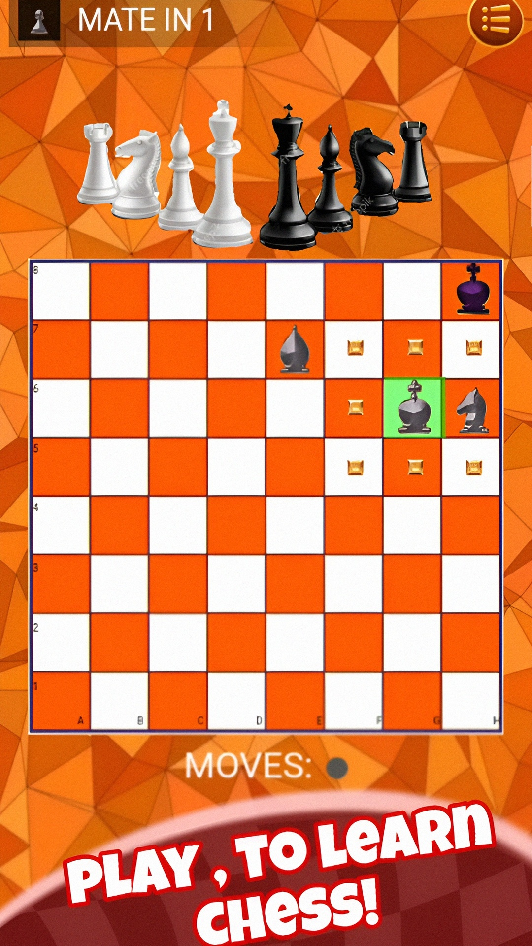 Screenshot of Mate in 1 Move: Chess Puzzle