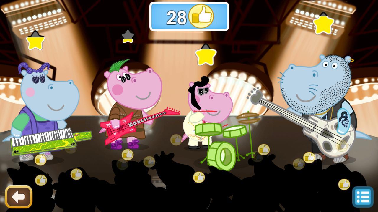 Screenshot 1 of Queen Party Hippo: Trò chơi âm nhạc 1.3.0