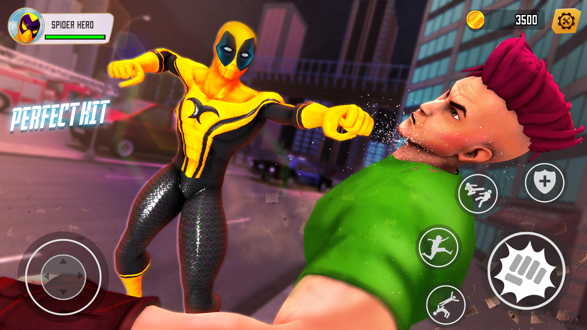 Rope Hero: 스차이더 개임 싸움 에픽 슬로우 게임 스크린 샷