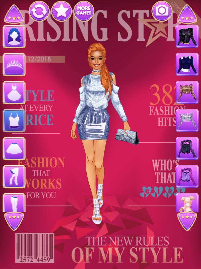 패션 모델 : 옷입히기 게임 화장 게임 스크린 샷
