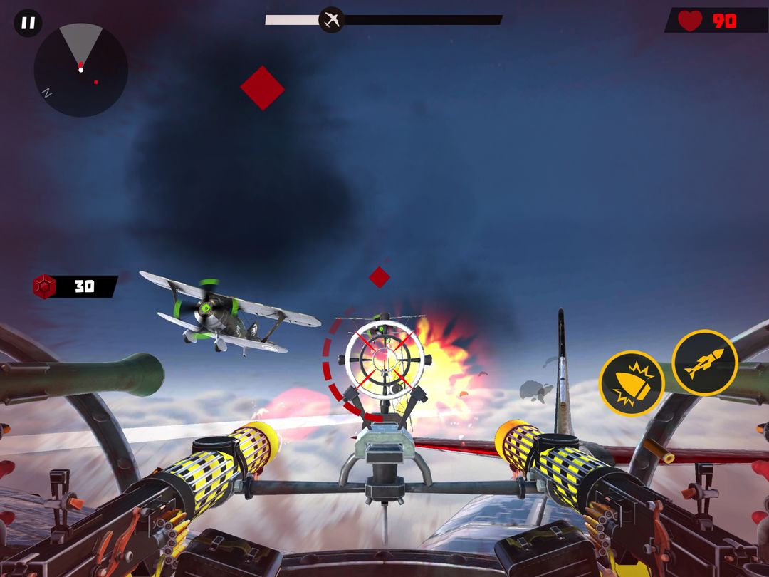 槍手戰爭 - 空戰天空生存遊戲截圖