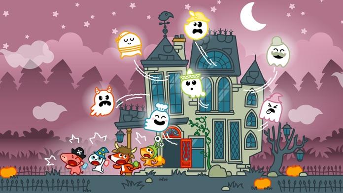 Screenshot 1 of Halloween Adventure Pango: jogo de correspondência de fantasmas para crianças de 3 a 8 anos 