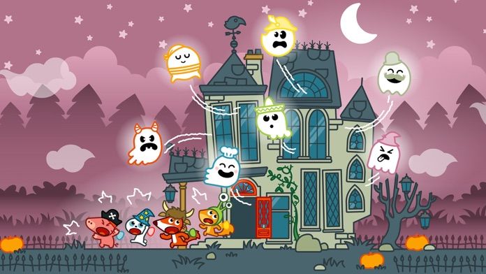 万圣节冒险Pango : 幽灵匹配游戏的孩子3-8的幽灵 screenshot game