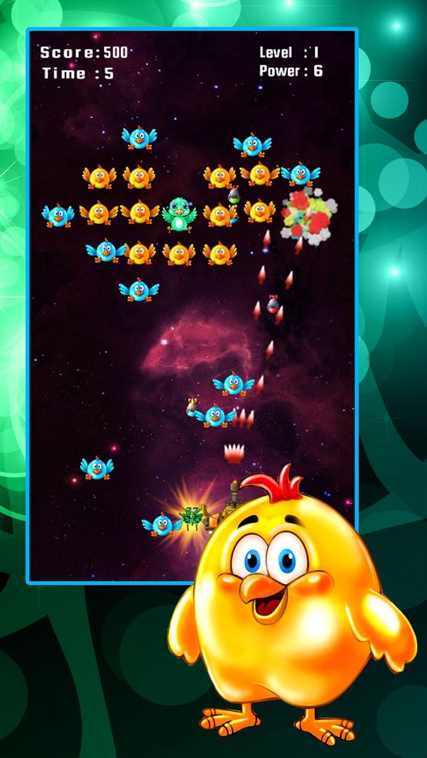 Screenshot of Chicken Shooter: Space Defense