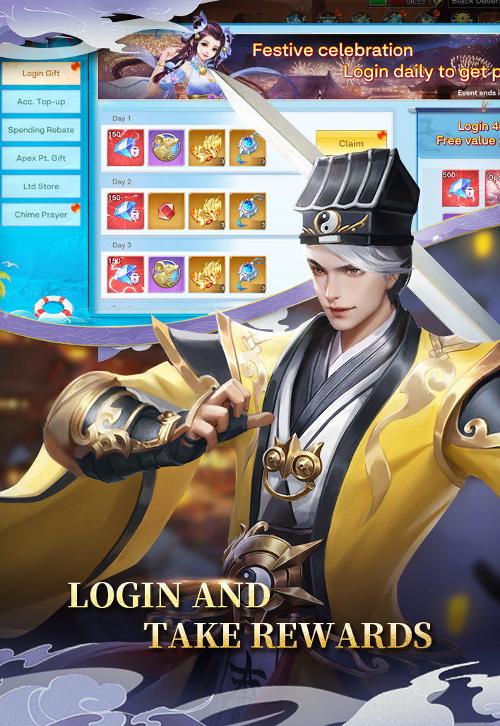 Oriental Dream RPG Game Screenshot