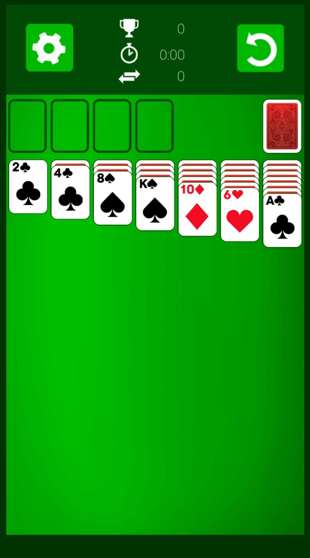 Скриншот игры Solitaire classic world card