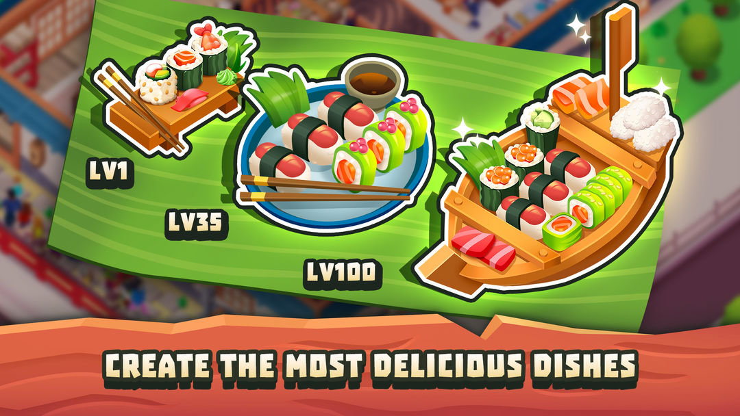 Screenshot of Sushi Empire Tycoon—Idle Game