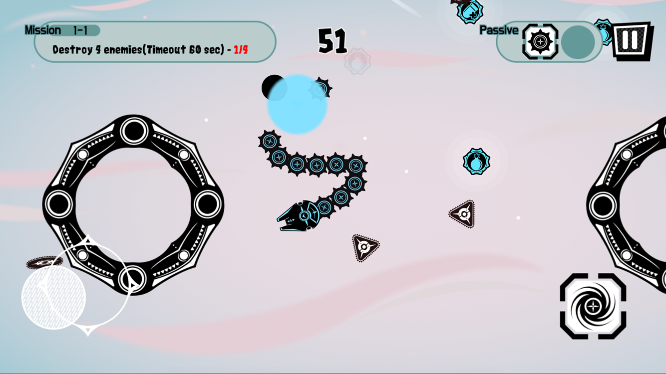 Captura de Tela do Jogo TailBomb - New birth of Snake