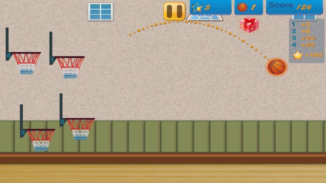Screenshot of Basketball Shooter King 2