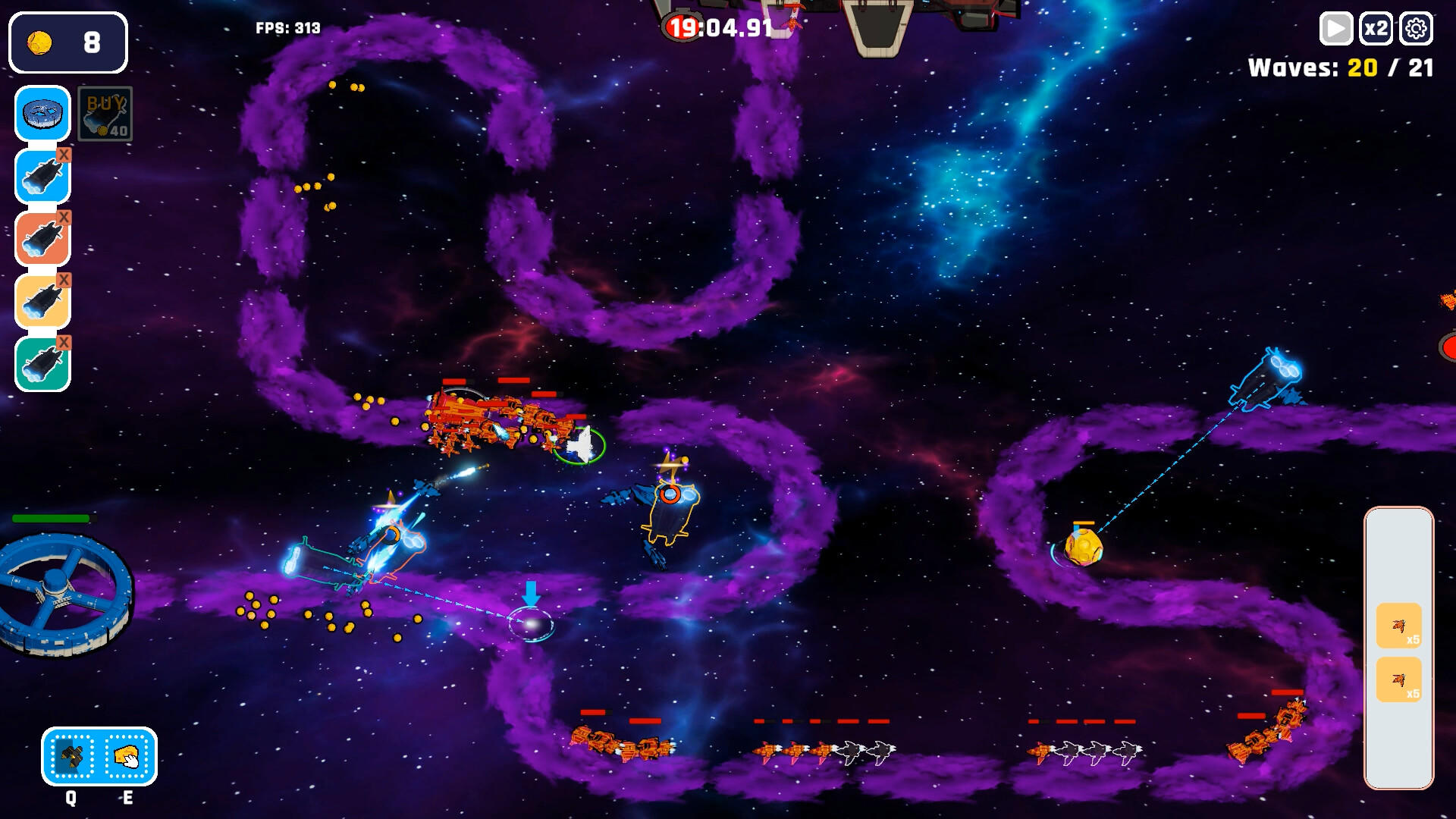 Space Cheese Defenders screenshot game