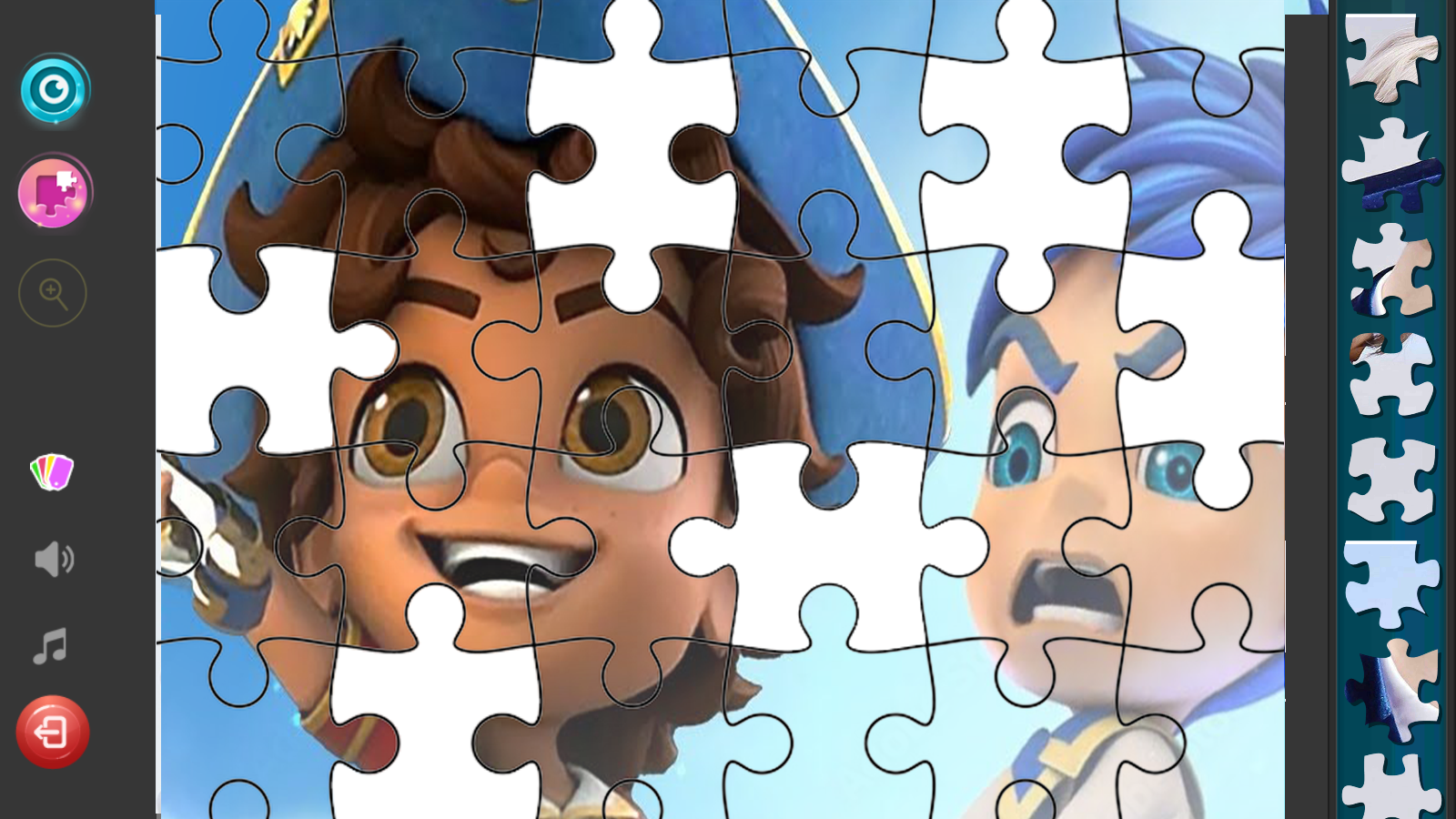 Santiago of the seas puzzel Game Screenshot