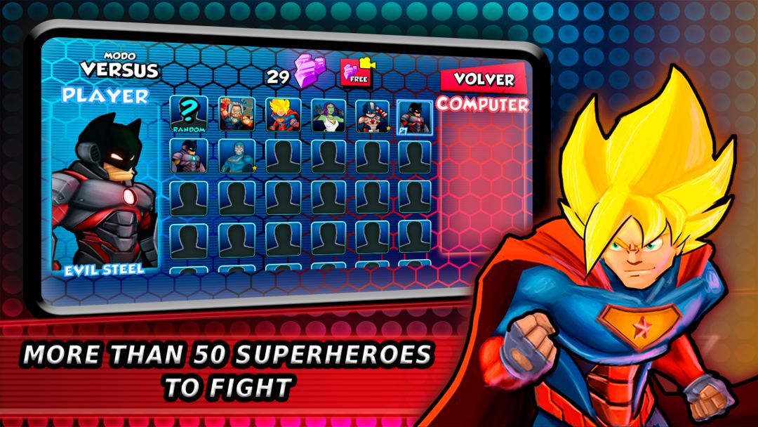 Superheroes Fighting Games ภาพหน้าจอเกม