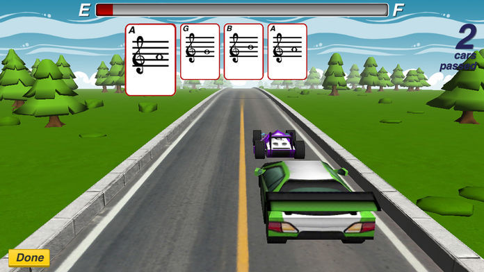 Screenshot of Violin Racer