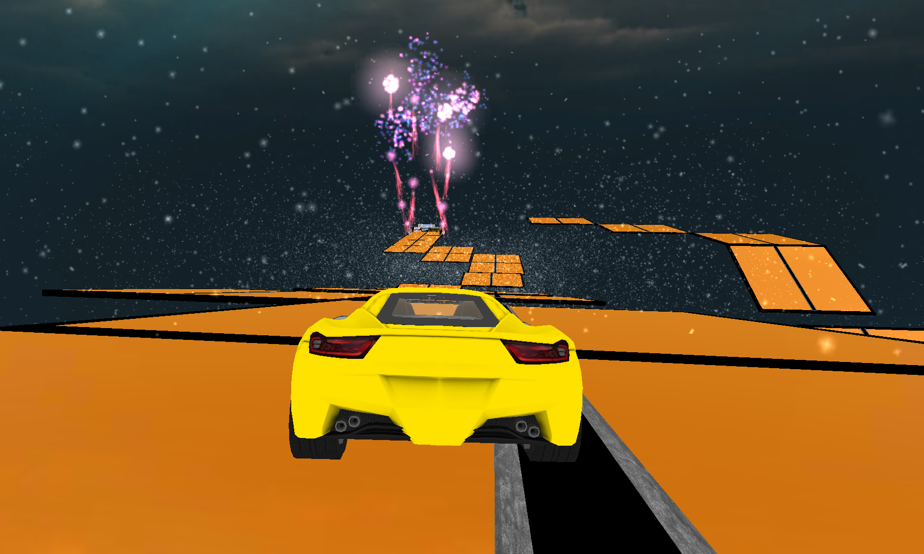 GT Car Racing 3D: Timeless Stunts at the sky 게임 스크린 샷