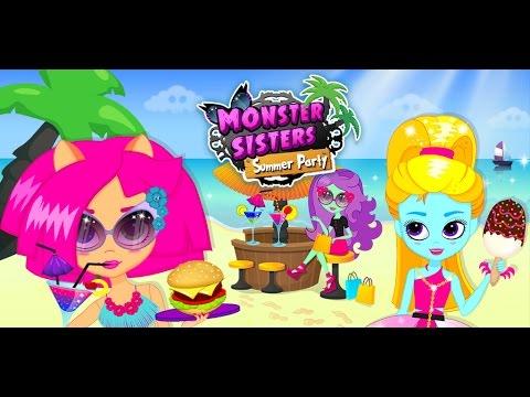 Captura de Tela do Vídeo de Monster Sisters Summer Party