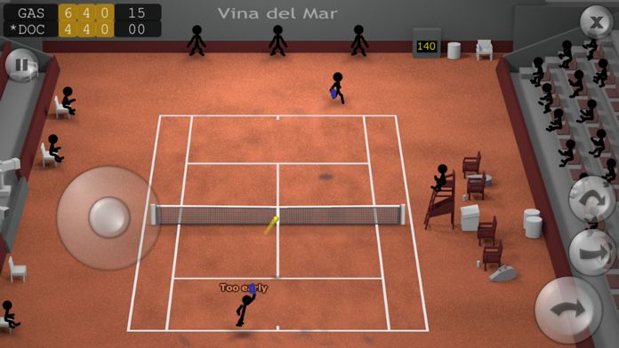 Screenshot of Stickman Tennis