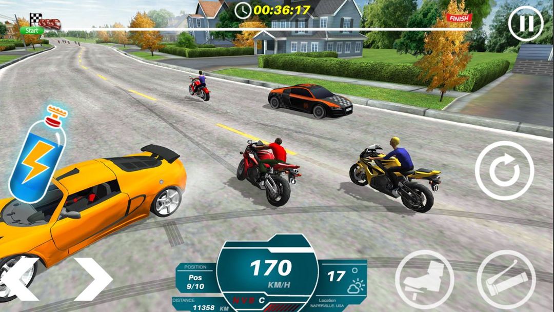 Screenshot of Naperville Motorcycle Racing