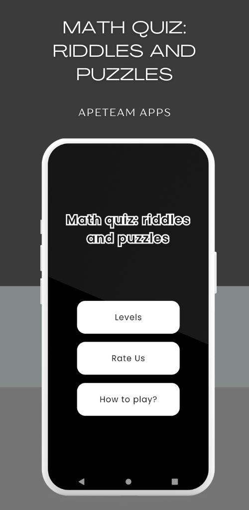 Скриншот игры Math quiz: riddles and puzzles