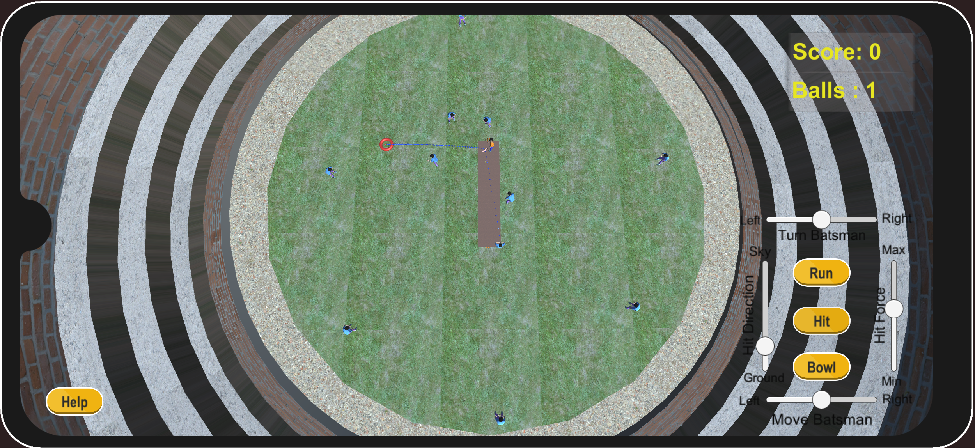 Screenshot of Single Wicket Cricket