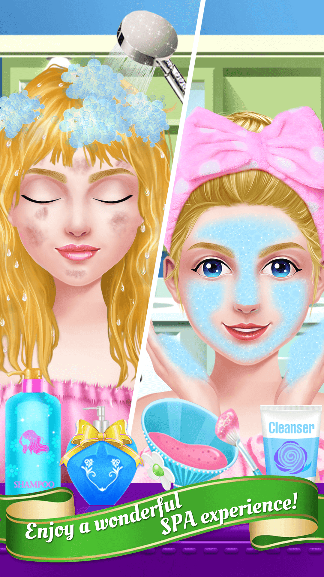 All Star Gymnastics Girl Salon Game Screenshot