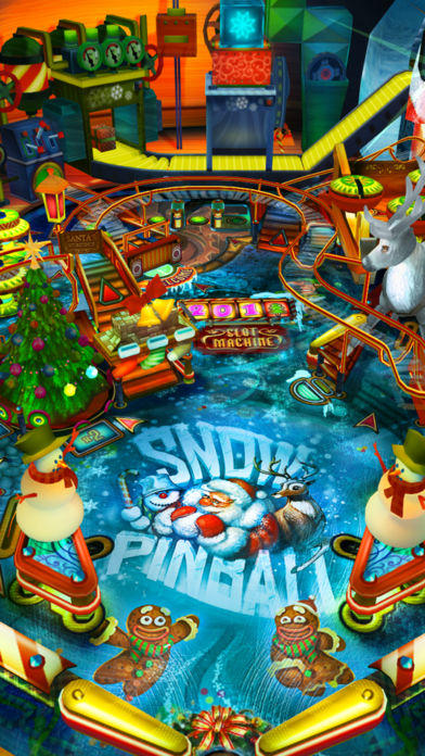 Snow Pinball: Santa's Christmas Factory! Game Screenshot