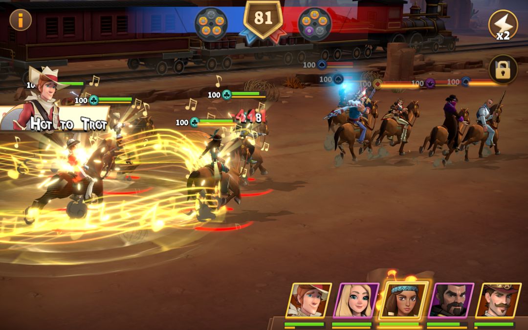 Screenshot of Wild West Heroes