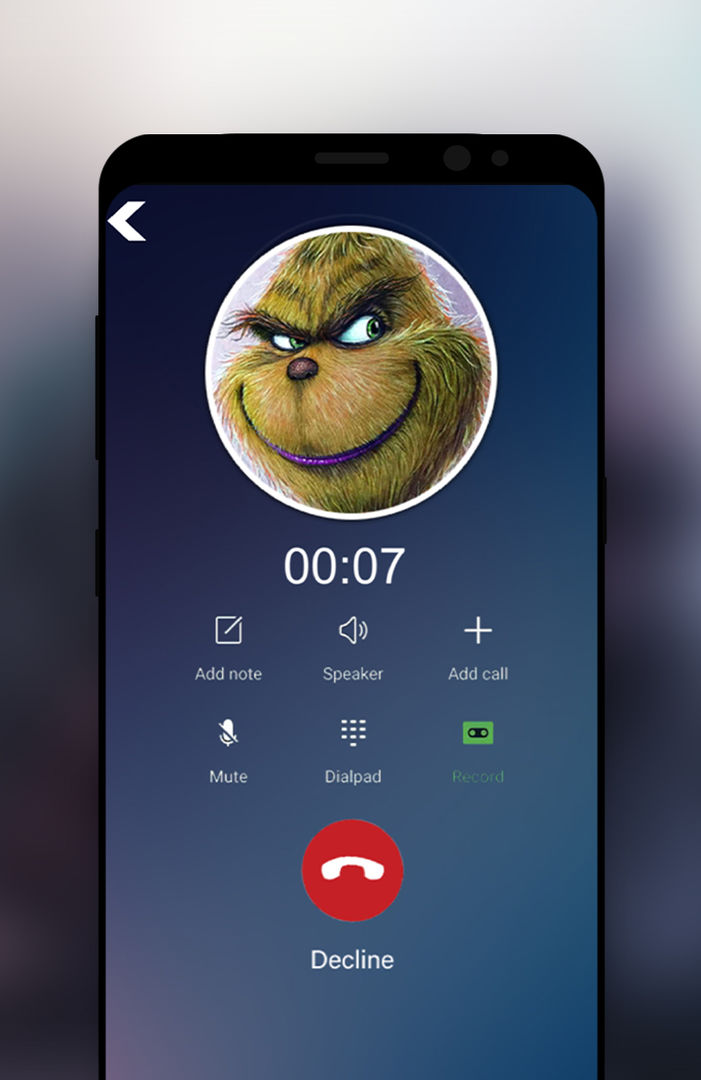 Fake call for the Grinch 2021 screenshot game