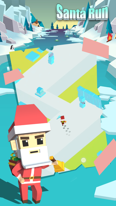 Captura de Tela do Jogo Santa Run-Santa's mad journey