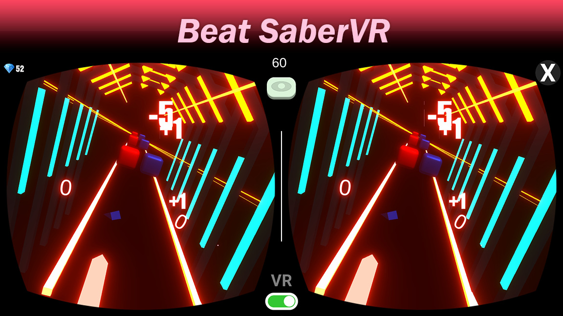 Beat Saber VR - (cardboard) screenshot game