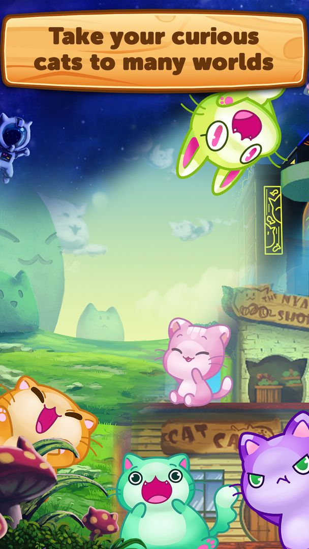 Kitty Pawp Bubble Shooter ภาพหน้าจอเกม