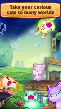 Kitty Pawp Bubble Shooter Game Screenshot