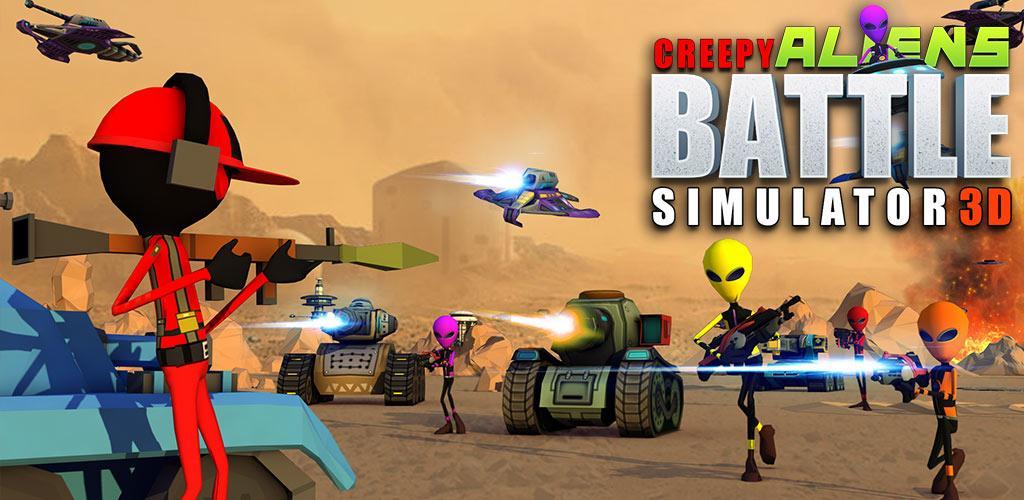 Banner of Creepy Aliens Battle Simulator 3D 1.3