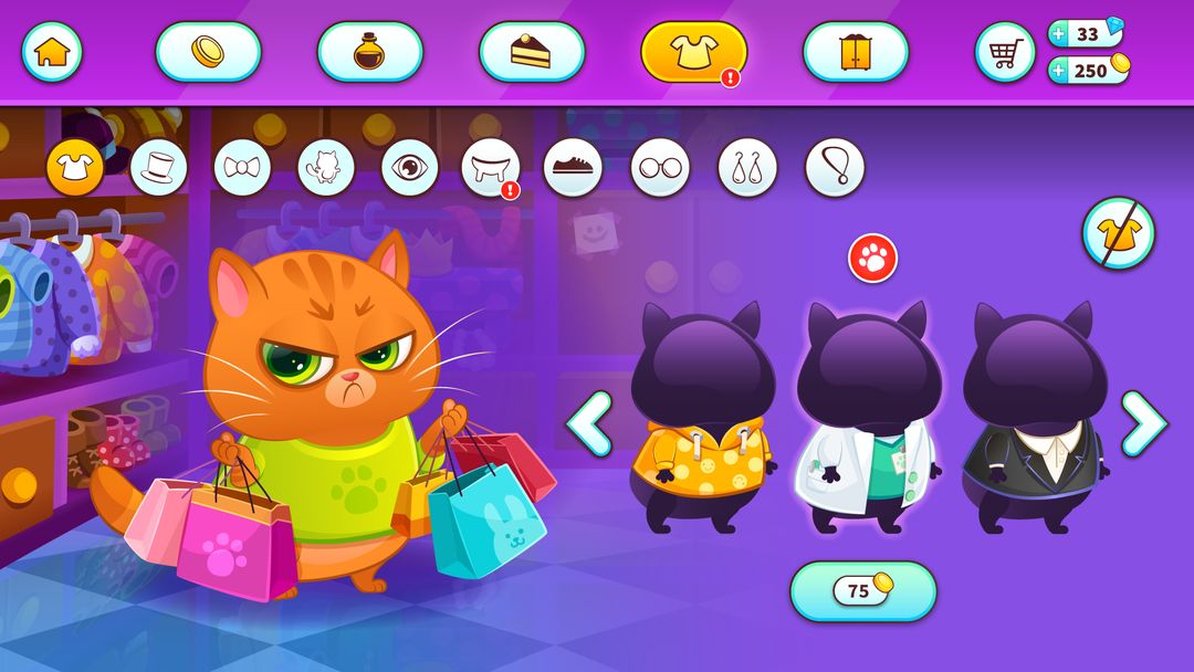 Screenshot of Bubbu – My Virtual Pet Cat