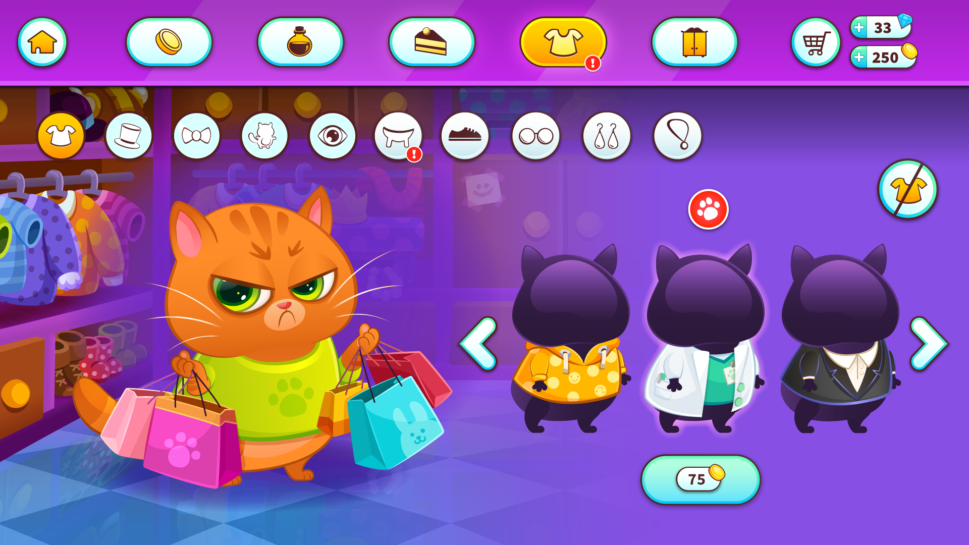 Bubbu – ブッブー – 私のバーチャルペット猫 ゲームのスクリーンショット