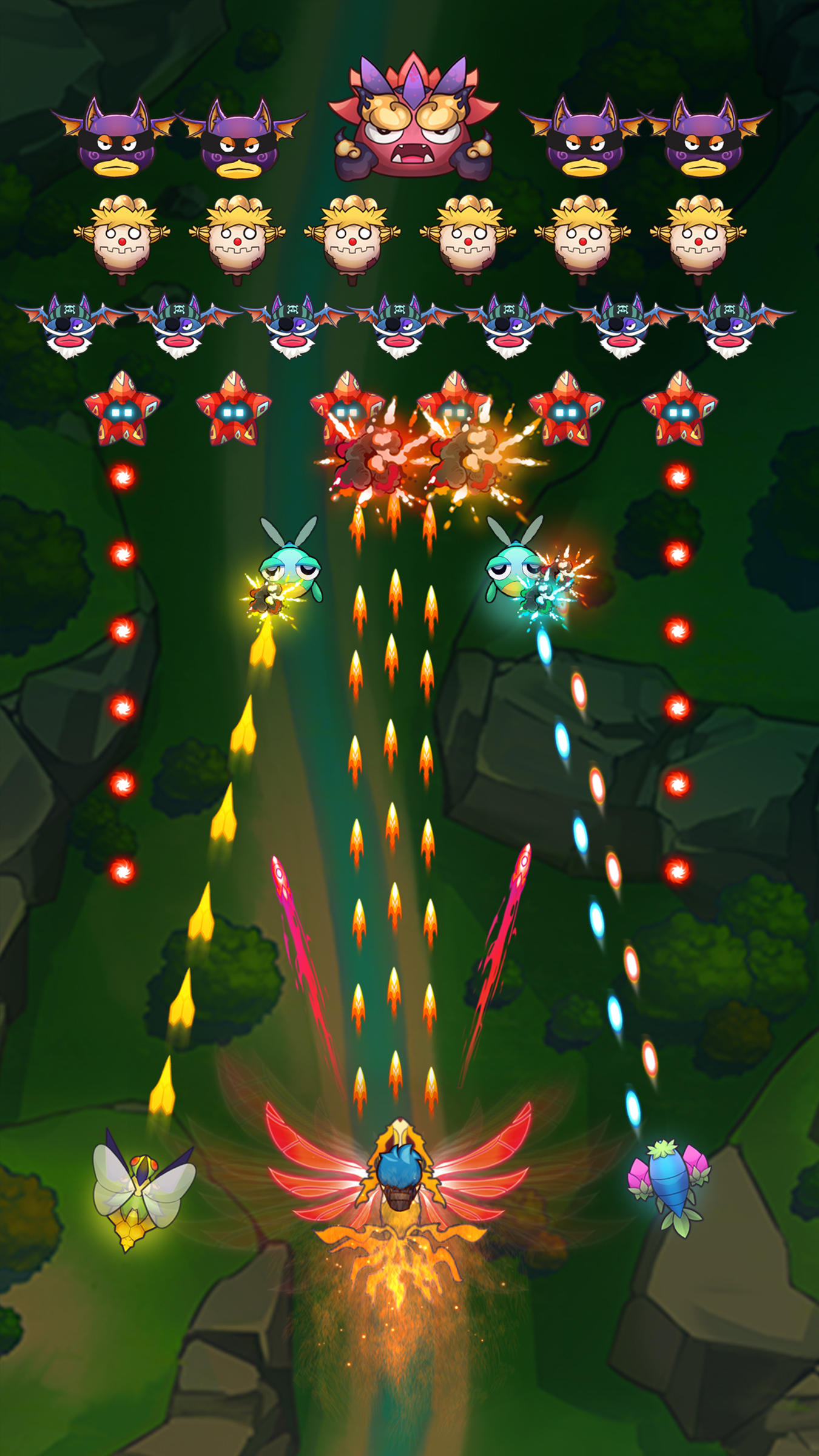 天空冠軍：銀河太空射擊遊戲，怪物進化 遊戲截圖