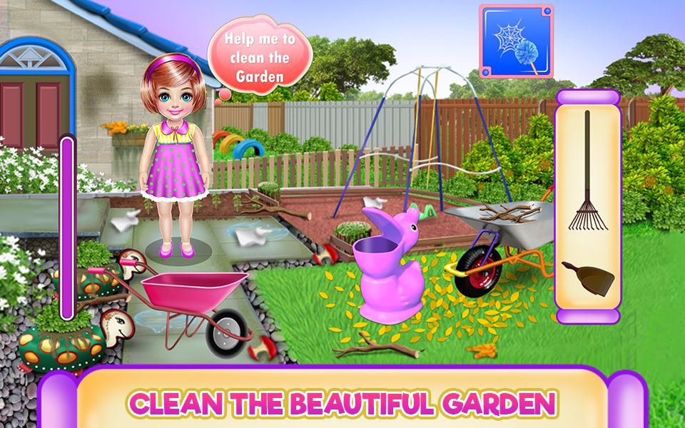Screenshot of Kindergarten House Cleaning