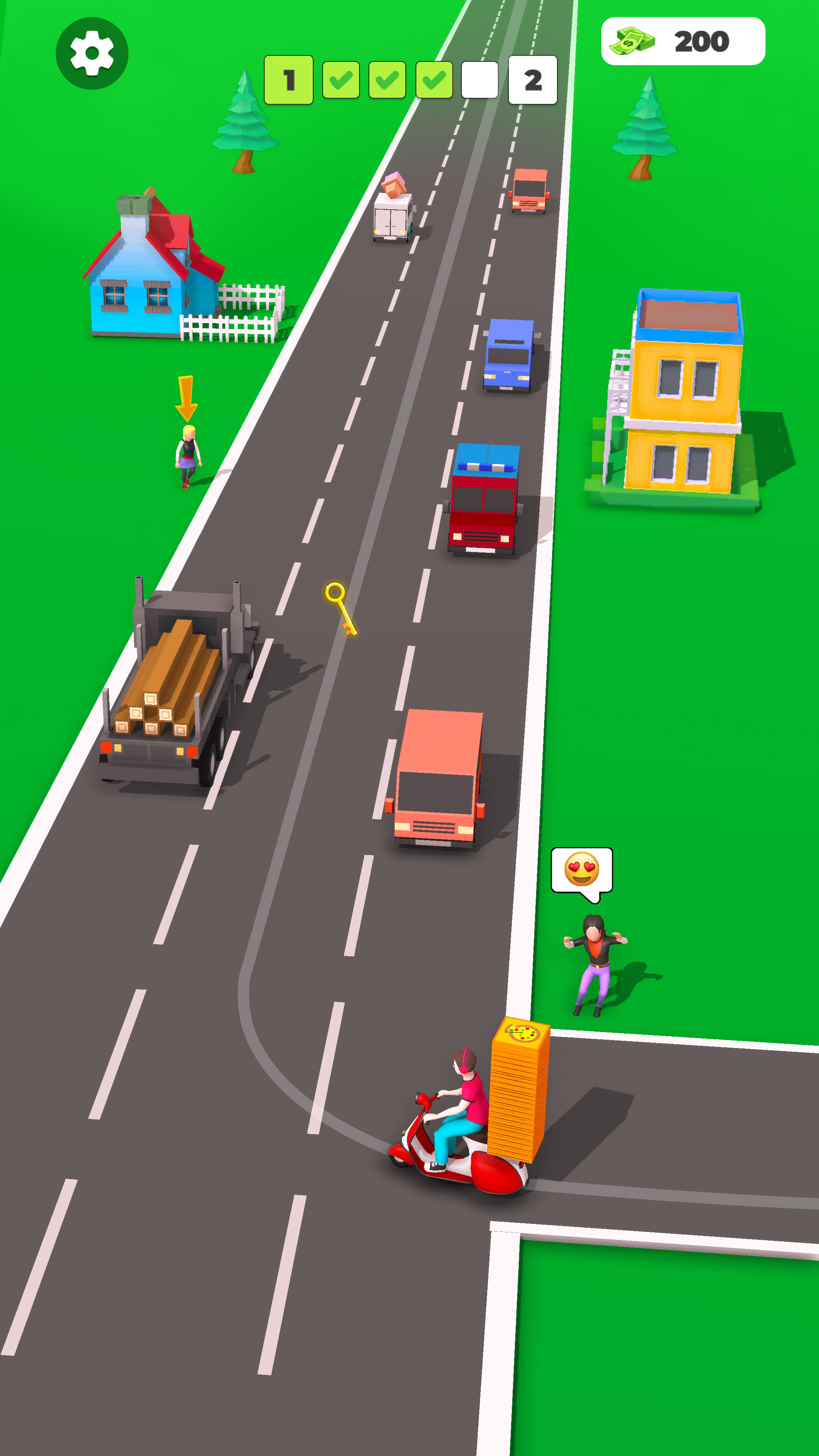 Pizza Delivery Boy Game Screenshot