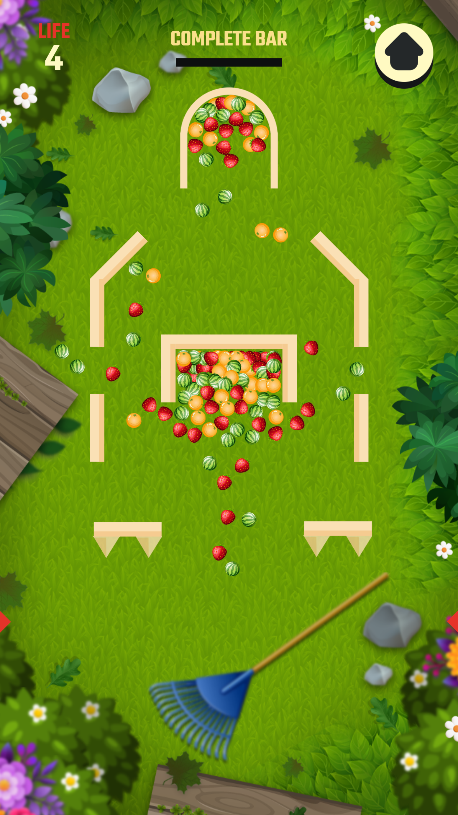 채우기 유리 과일 정렬 게임 스크린샷