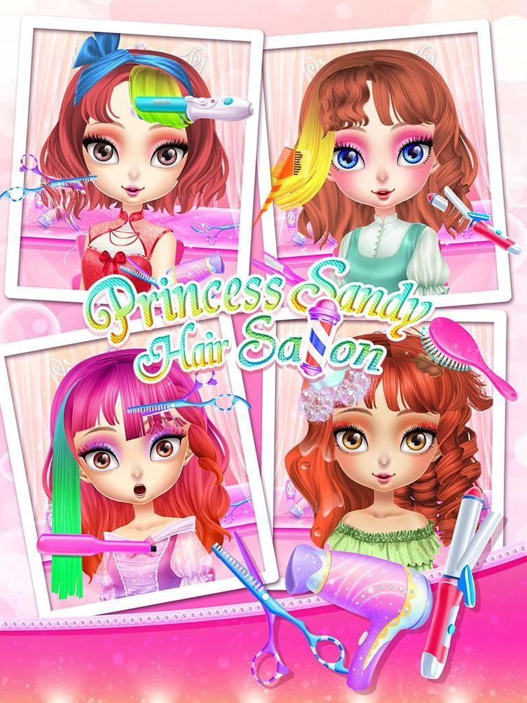 Princess Sandy-Hair Salon screenshot game