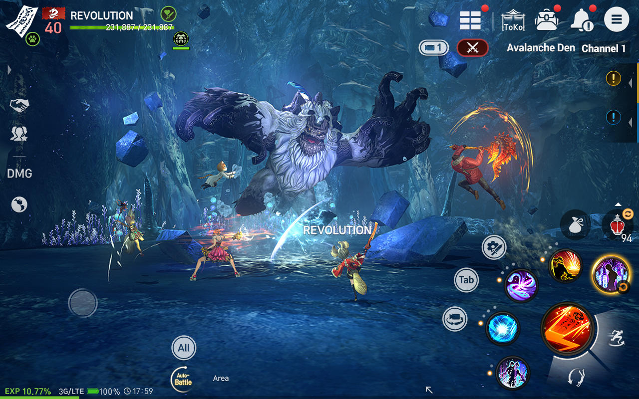 Cuplikan Layar Game Blade&Soul Revolution